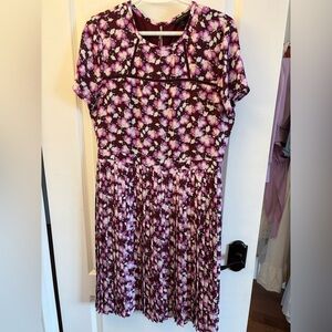 Banana Republic Plum and Pink Floral Dress